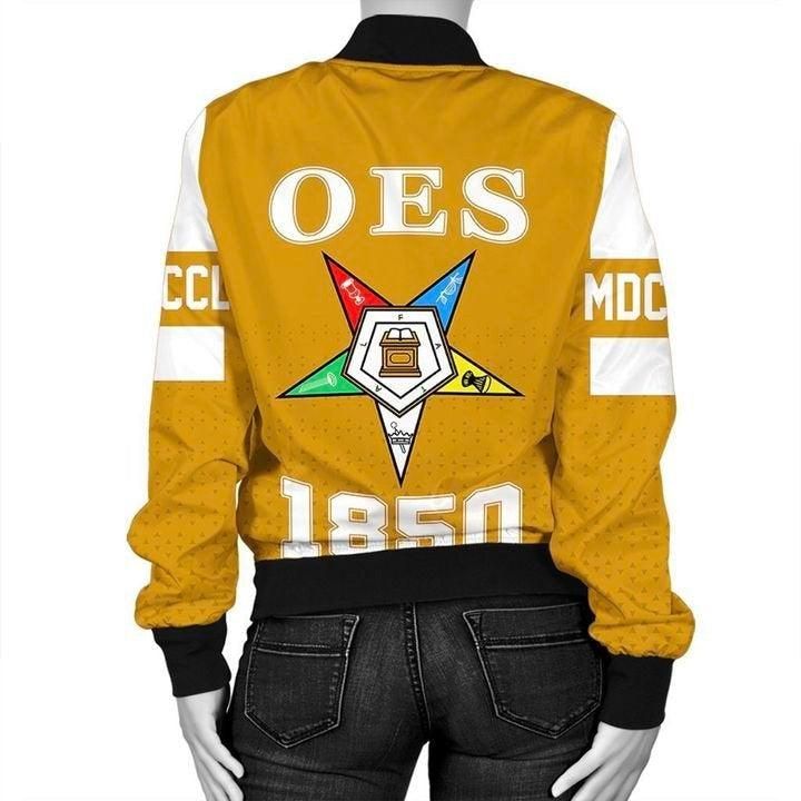 MCM Order of the Eastern Star Yellow Bomber Jacket