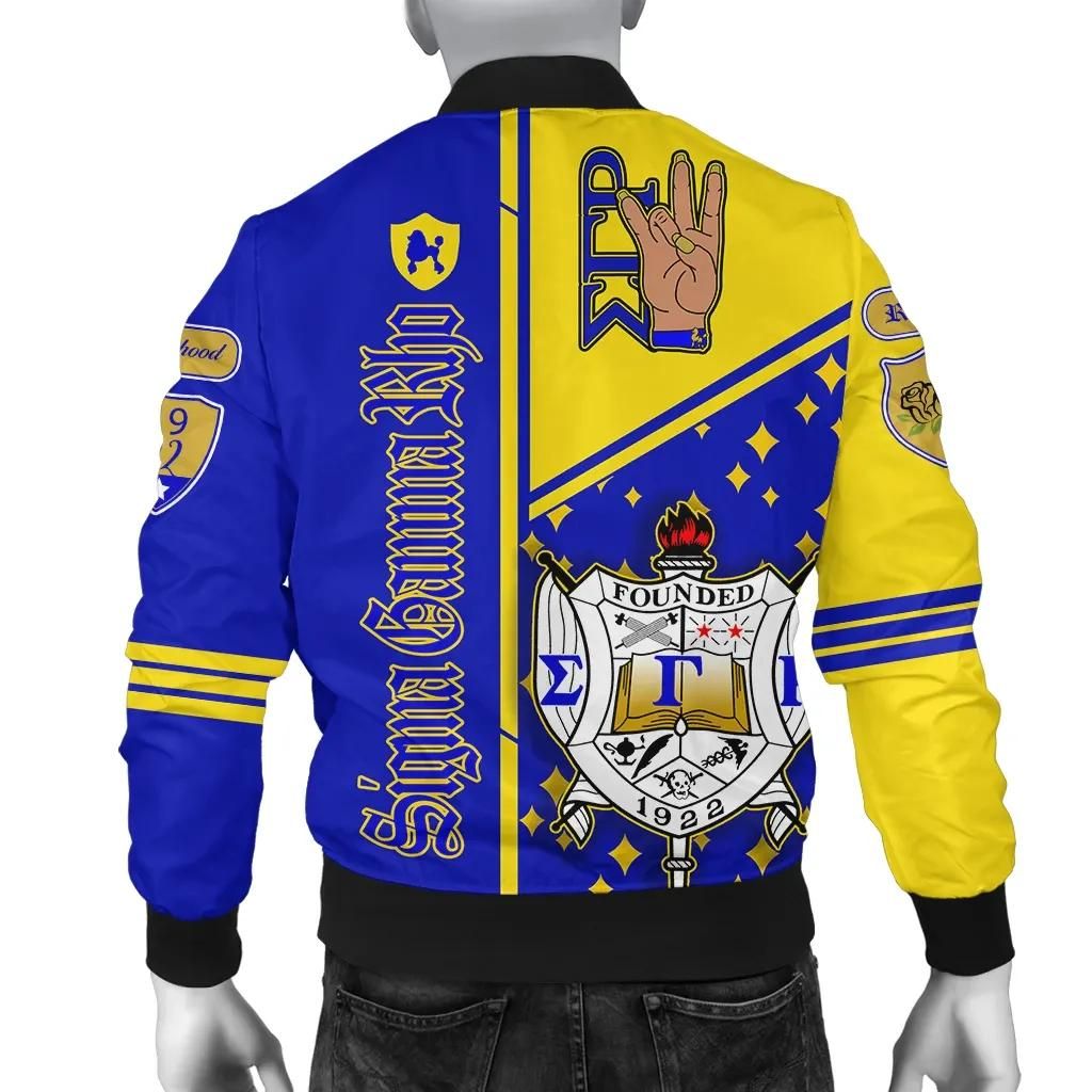 Sigma Gamma Rho Hand Sign Bomber Jacket A31