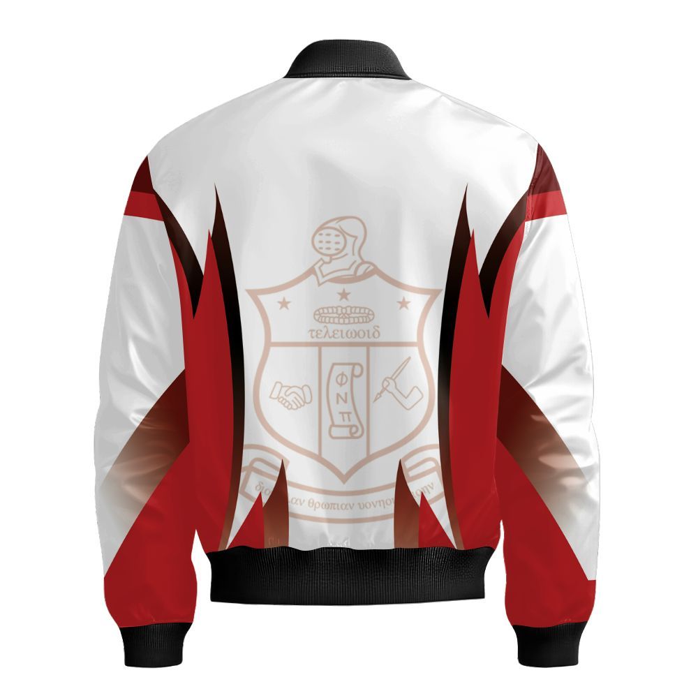 Ireishprint ΚΑΨ Varsity Jacket, Krimson Style KAP Nupe Gentlemen Jacket Since 1911 Fraternity Bomber Jacket