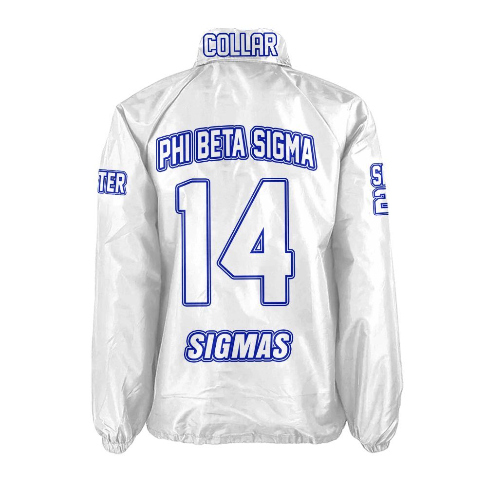 Ireishprint ΦΒΣ Custom Line Crossing Jacket, Personalized White Line Jacket 1914 Fraternity Crossing Jacket