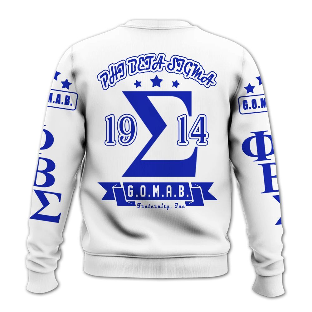 Ireishprint Phi Beta Sigma Shirt, GOMAB Three Stars Shirt Phi Beta Sigma Fraternity Sweatshirt