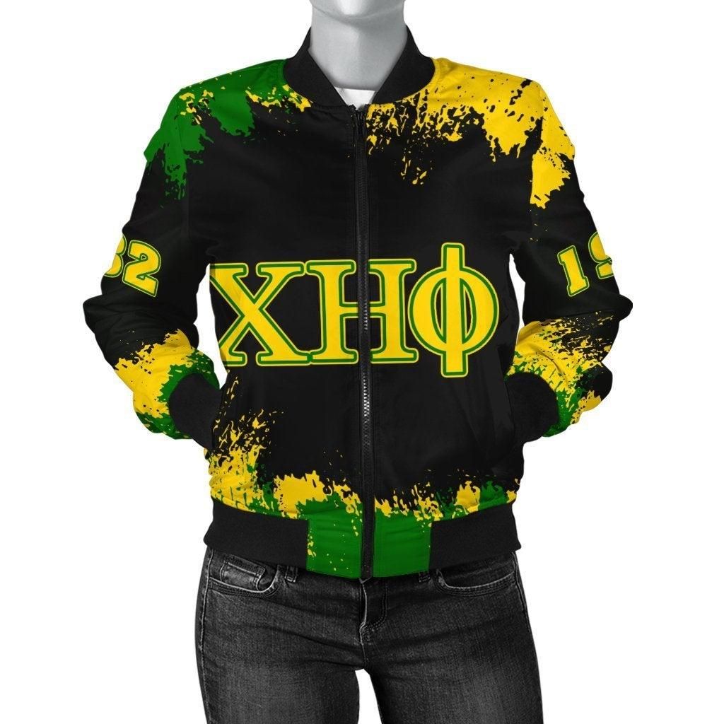 African Jacket - Chi Eta Phi Bomber Jacket - Face Style