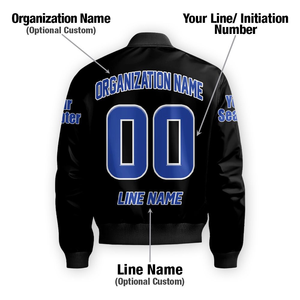 Custom Chapter Bomber Jacket, Zeta Phi Beta Sisterhood 1920 Sorority Bomber Jacket