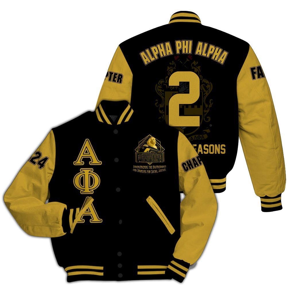 Ireishprint ΑΦΑ Custom Chapter Varsity Jacket, Personalized Conclave 2025 Motto ΑΦΑ Fraternity Jacket
