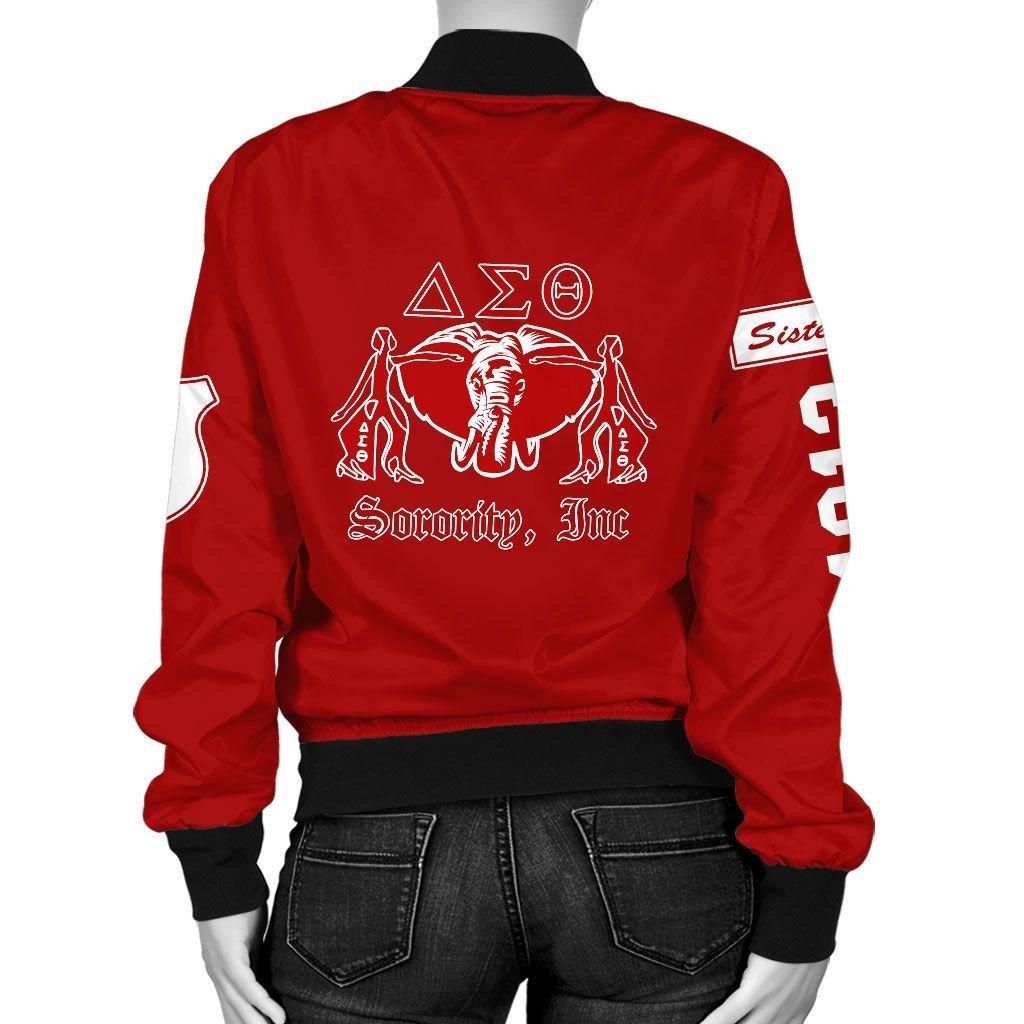 Elephant Delta Sigma Theta Sorority Bomber Jacket