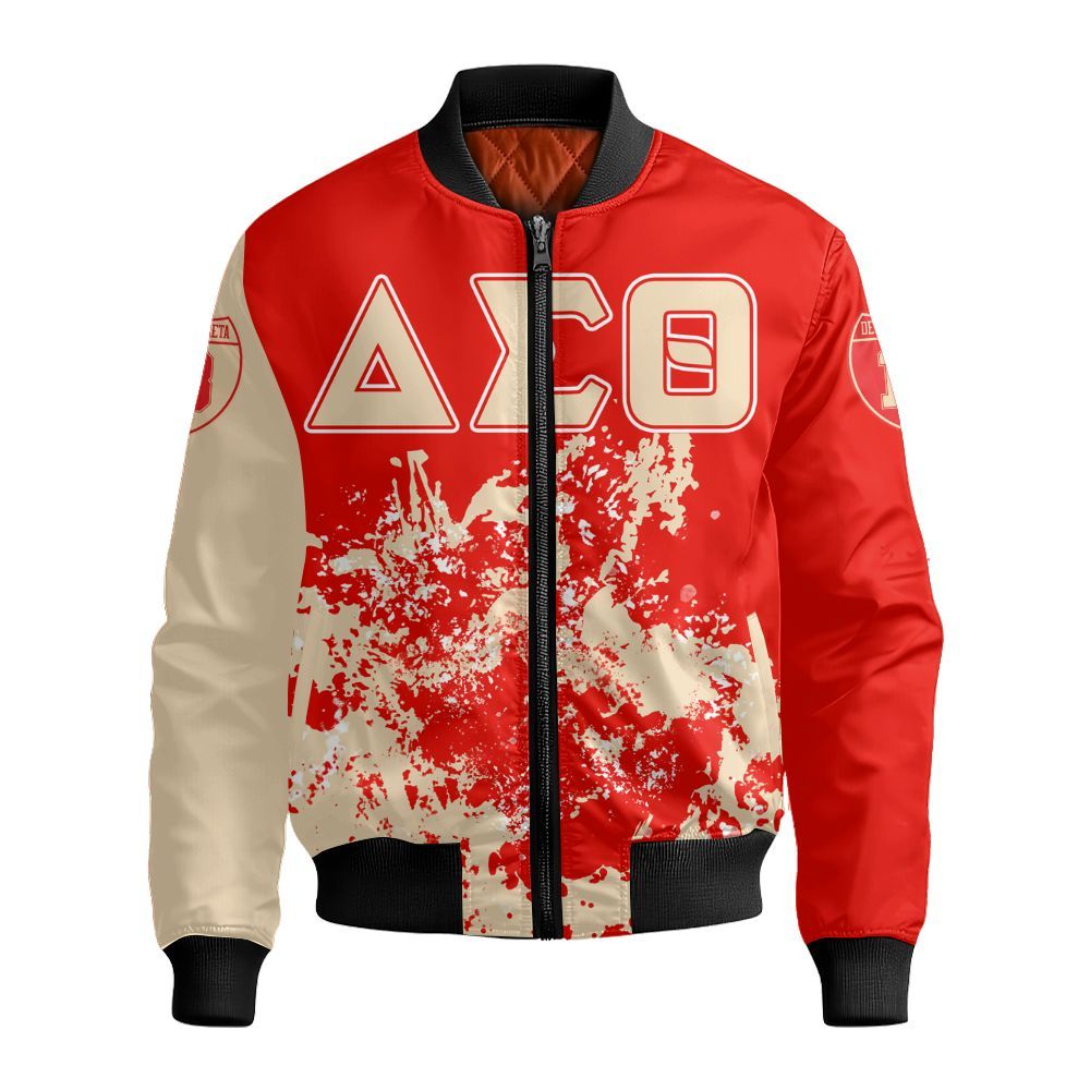 Ireishprint Delta Sigma Theta Polo Shirt, Spaint Style Shirt Delta Sigma Theta Sorority Bomber Jacket