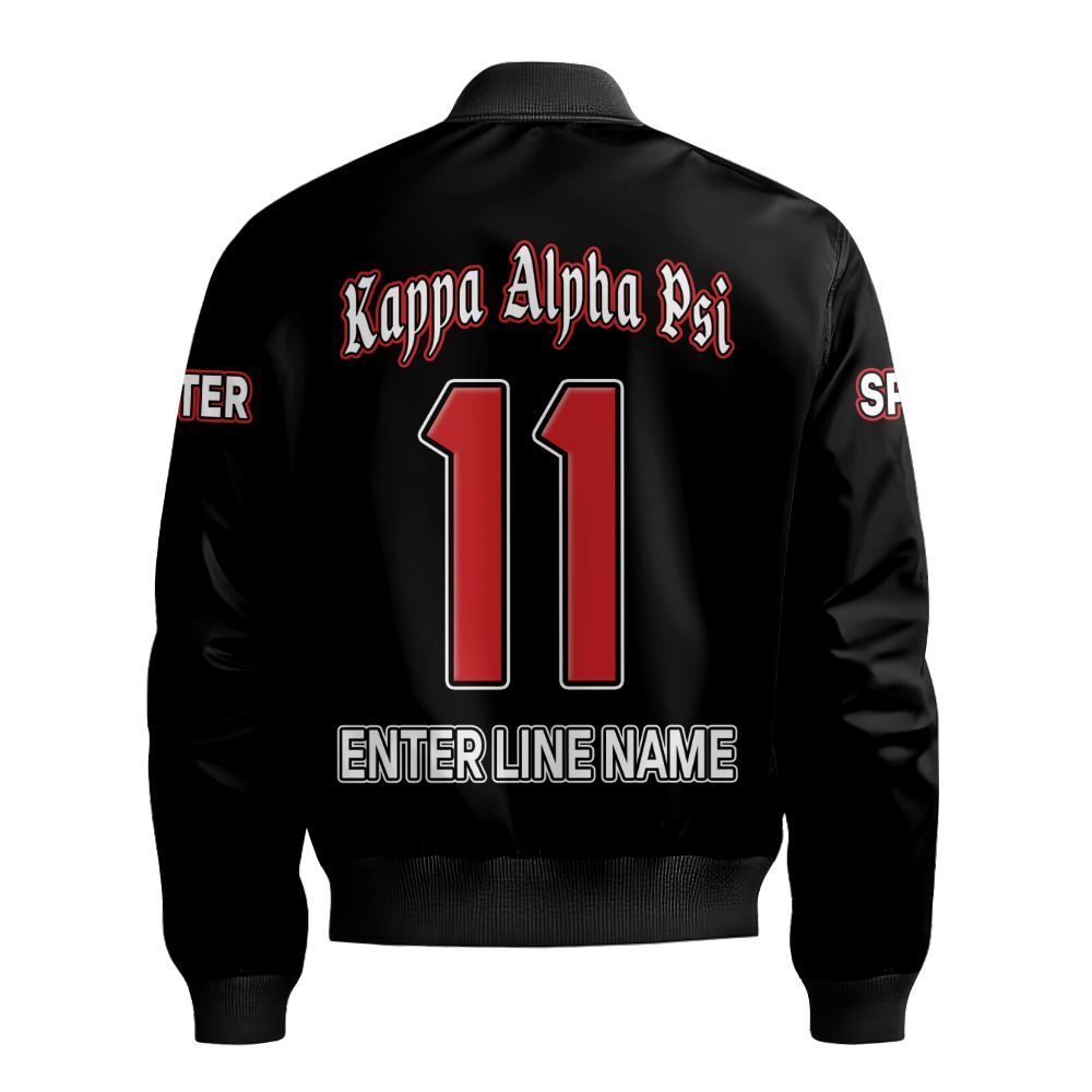Ireishprint ΚΑΨ Custom Chapter Shirt, Personalized Black Shirt ΚΑΨ Since 1911 Fraternity Bomber Jacket