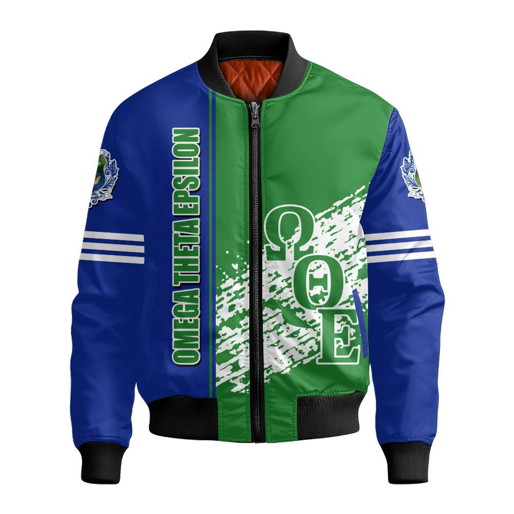 Ireishprint Omega Theta Epsilon Off Shoulder Sweatshirt, Omega Theta Epsilon Sorority Stroke Style Shirt Sorority Bomber Jacket