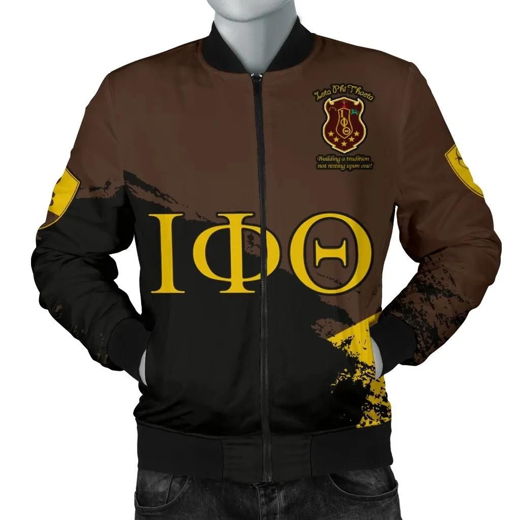 Iota Phi Theta Men's Bomber Jacket Paint Style A31