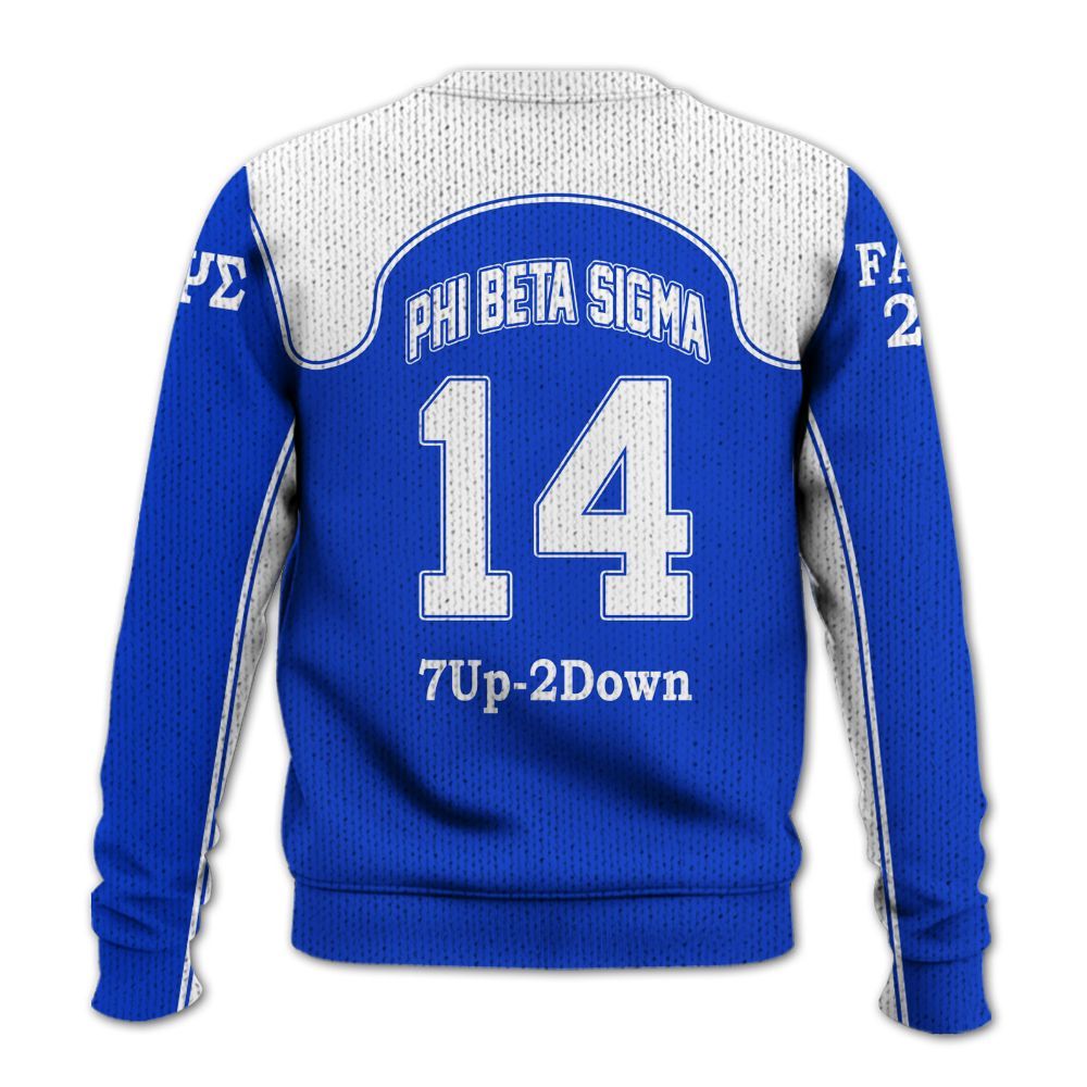 Ireishprint ΦΒΣ Custom Chapter Shirt, ΦΒΣ Lettered Racing Style 1914 Fraternity Knitted Sweater