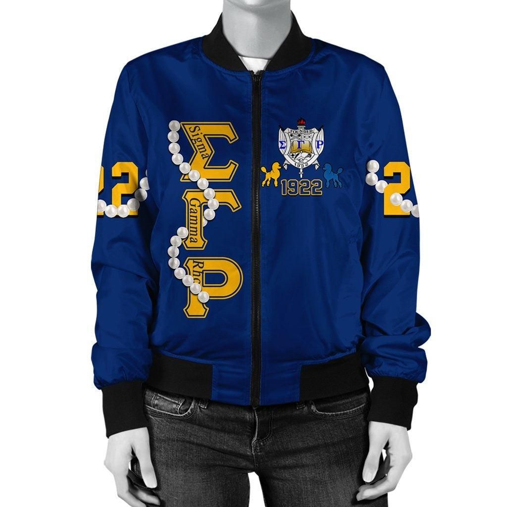 Sigma Gamma Rho Pearl Blue Bomber Jacket