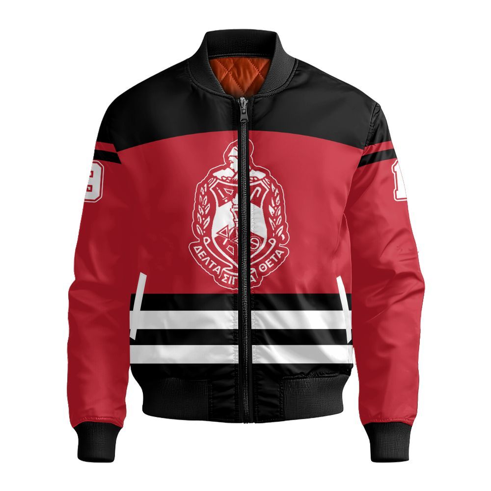 Ireishprint Delta Sigma Theta Custom Name Shirt, Delta Sigma Theta Custom Text Sisterhood Sorority Bomber Jacket