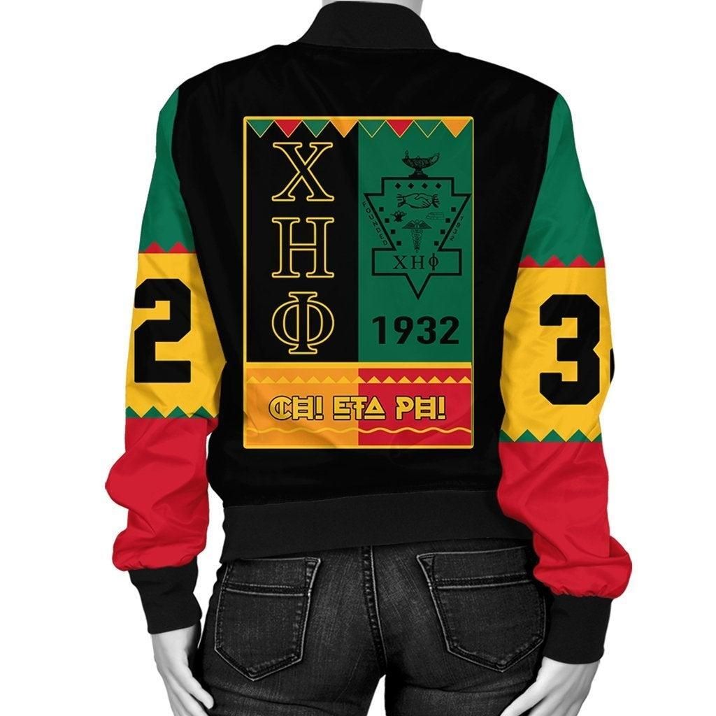 African Jacket - Chi Eta Phi Black History Month Bomber Jacket