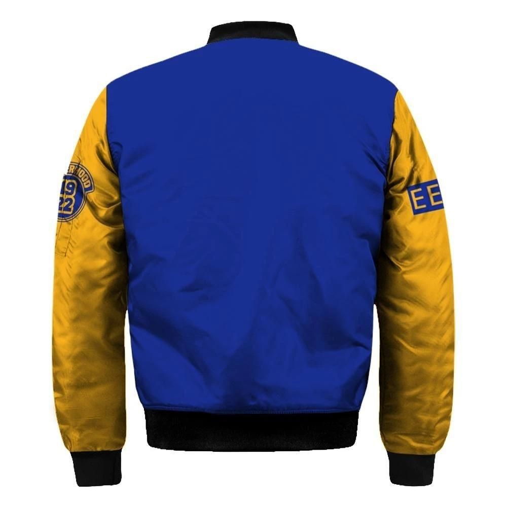 Sigma Gamma Rho Ee-yip Since 1922 Sleeve Zip Bomber Jacket