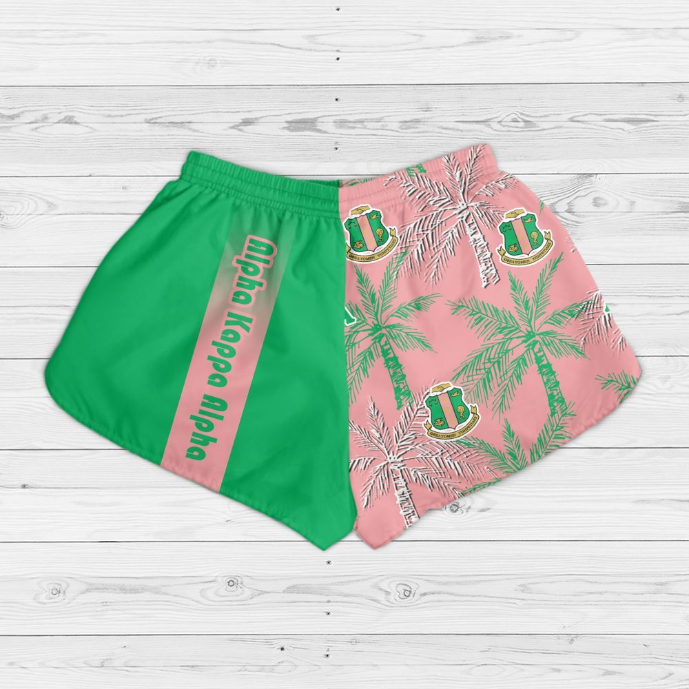 Ireishprint A.K.A Hawaii Short, Palm Tree Hawaii Short 1908 Sorority Hawaii Short