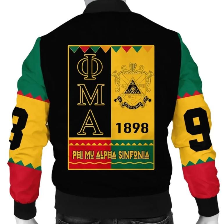 Africa Zone Jacket - Phi Mu Alpha Sinfonia Black History Month Bomber Jacket