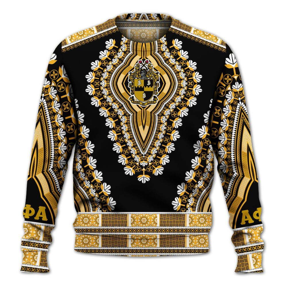 Ireishprint ΑΦΑ Shirt, African Dashiki Style ΑΦΑ Fraternity Sweatshirt