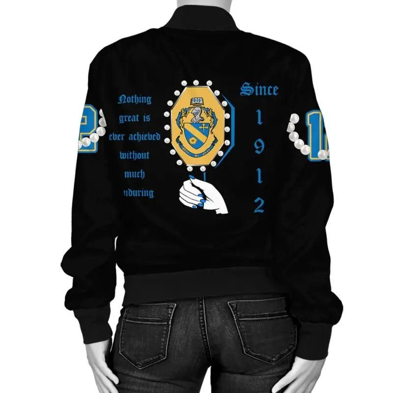 Theta Phi Alpha Pearls Bomber Jacket RLT8