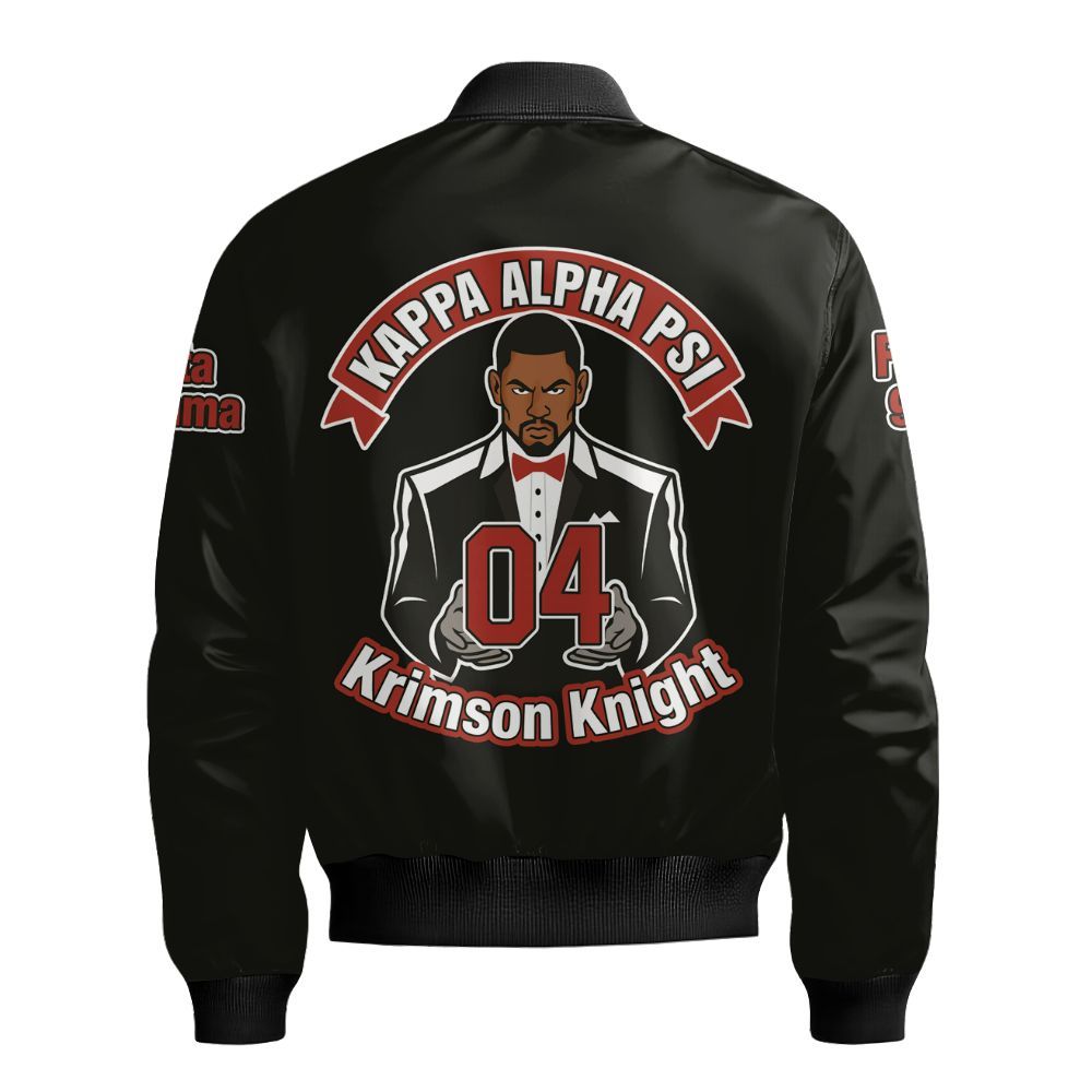 Ireishprint ΚΑΨ Custom Chapter Varsity Jacket, Personalized Black Kappa Suit Gentle Men 1911 Fraternity Bomber Jacket