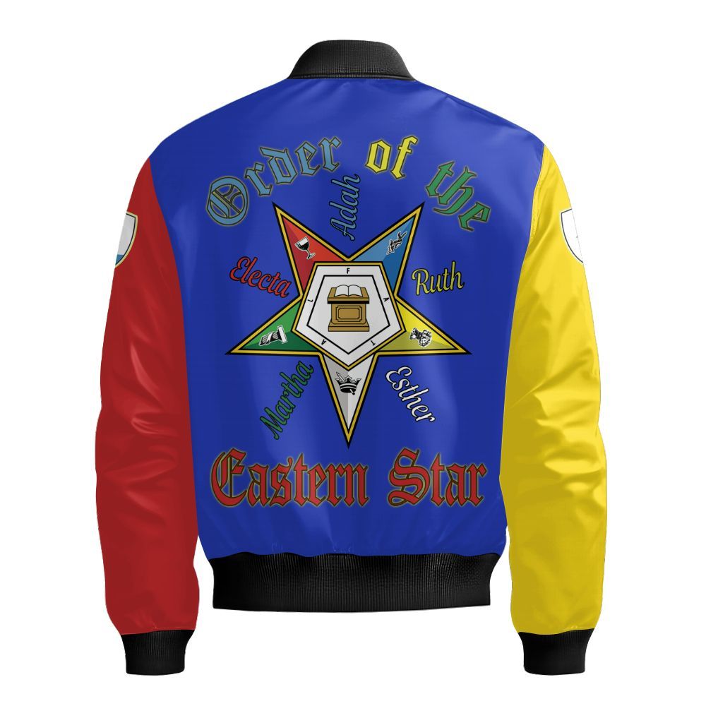 Ireishprint OES Custom Legacy Shirt, Adah Pentagon Sisters Order Of The Eastern Star OES Sorority Bomber Jacket