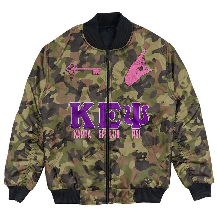Kappa Epsilon Psi Camo Bomber Jacket RLT13