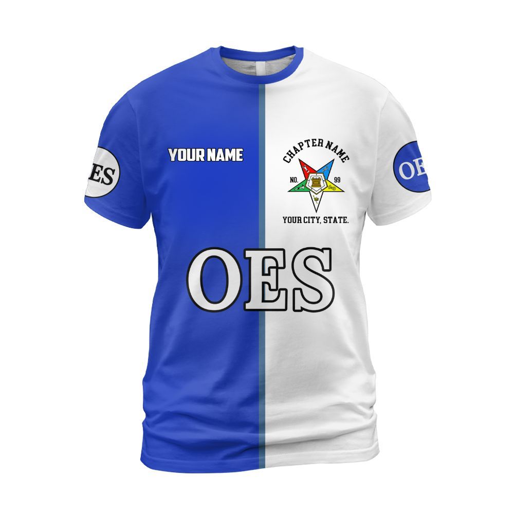 Ireishprint OES Custom Legacy Shirt, Blue Circle Legacy Style Order Of The Eastern Star OES Shirt