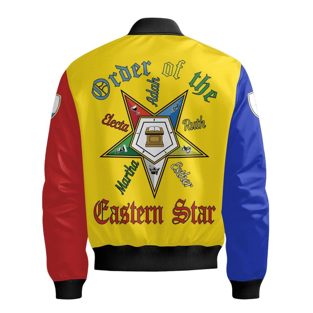Ireishprint OES Custom Legacy Shirt, Ruth Pentagon Sisters Order Of The Eastern Star OES Sorority Bomber Jacket