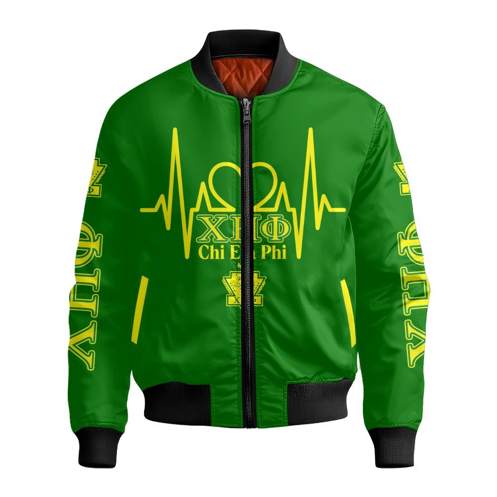 Ireishprint Chi Eta Phi Varsity Jacket, Service For Humanity Varsity Jacket Chi Eta Phi Sorority Bomber Jacket