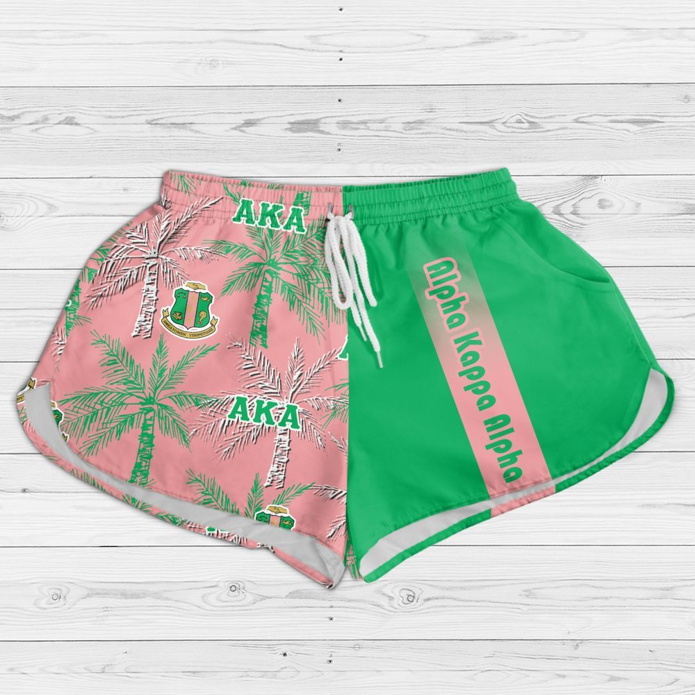 Ireishprint A.K.A Hawaii Short, Palm Tree Hawaii Short 1908 Sorority Hawaii Short