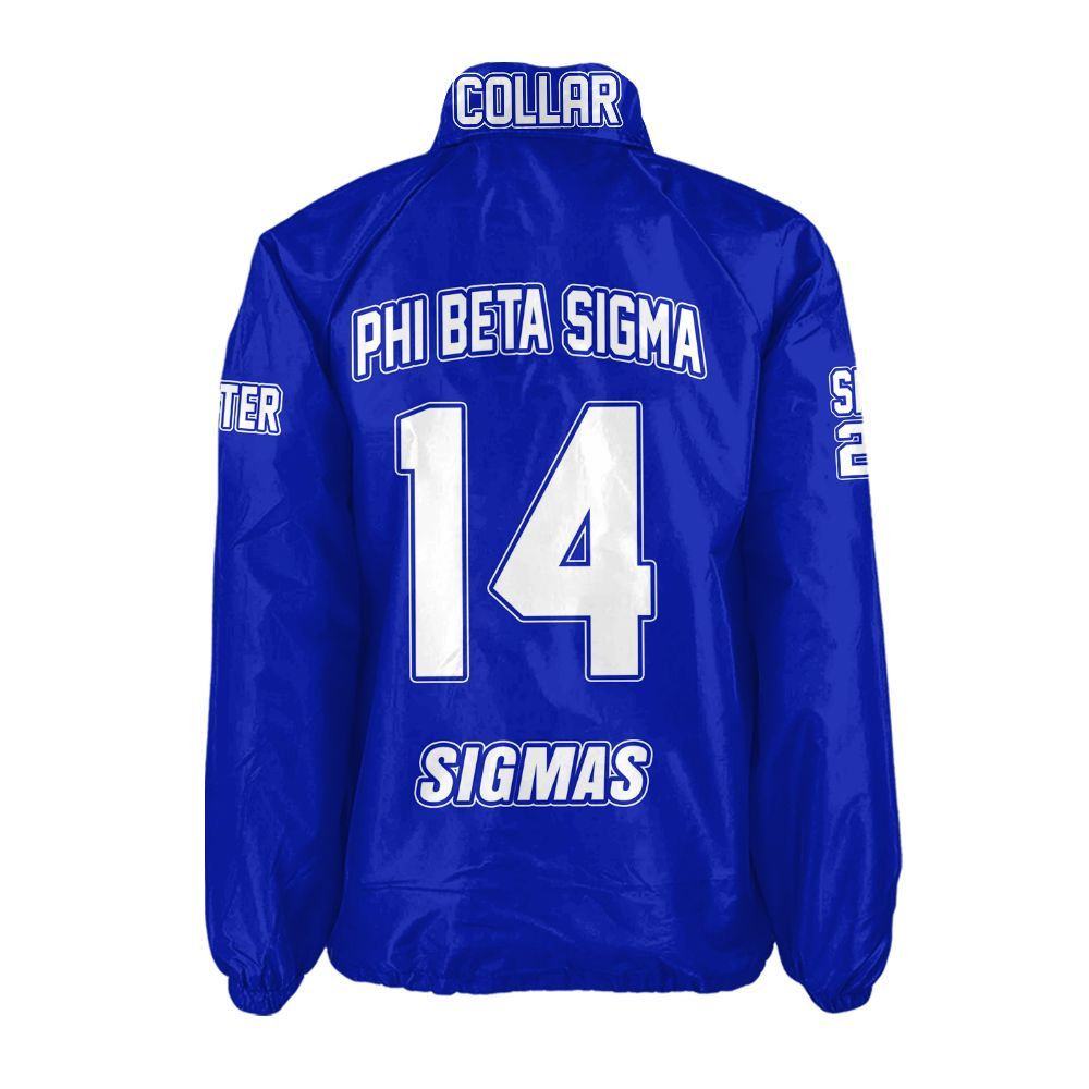 Ireishprint ΦΒΣ Custom Line Crossing Jacket, Personalized Royal Blue Line Jacket 1914 Fraternity Crossing Jacket