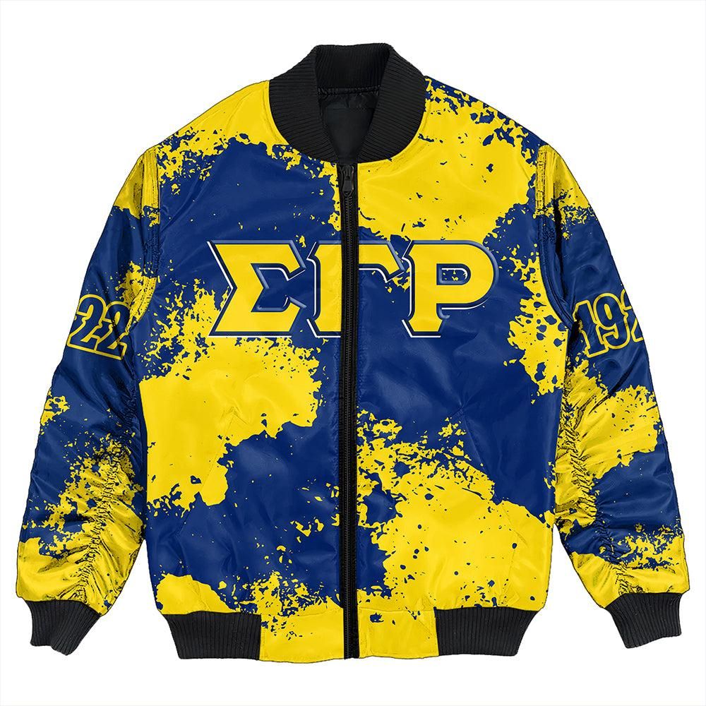 Sigma Gamma Rho Sublimation Bomber Jacket T09
