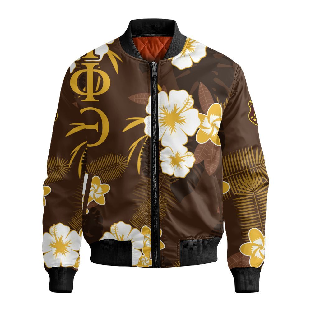 Ireishprint Iota Phi Theta Hawaii Short, Hibiscus Flower Hawaii Short Iota Phi Theta Fraternity Bomber Jacket