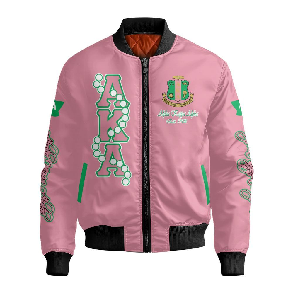 Ireishprint A.K.A Polo Shirt, Pink Ivy Leaf Polo Shirt 1908 Sorority Bomber Jacket