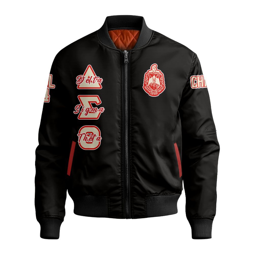 Ireishprint Delta Sigma Theta Custom Line Crossing Jacket, Delta Sigma Theta Sisterhood Black Jacket 1913 Sorority Bomber Jacket
