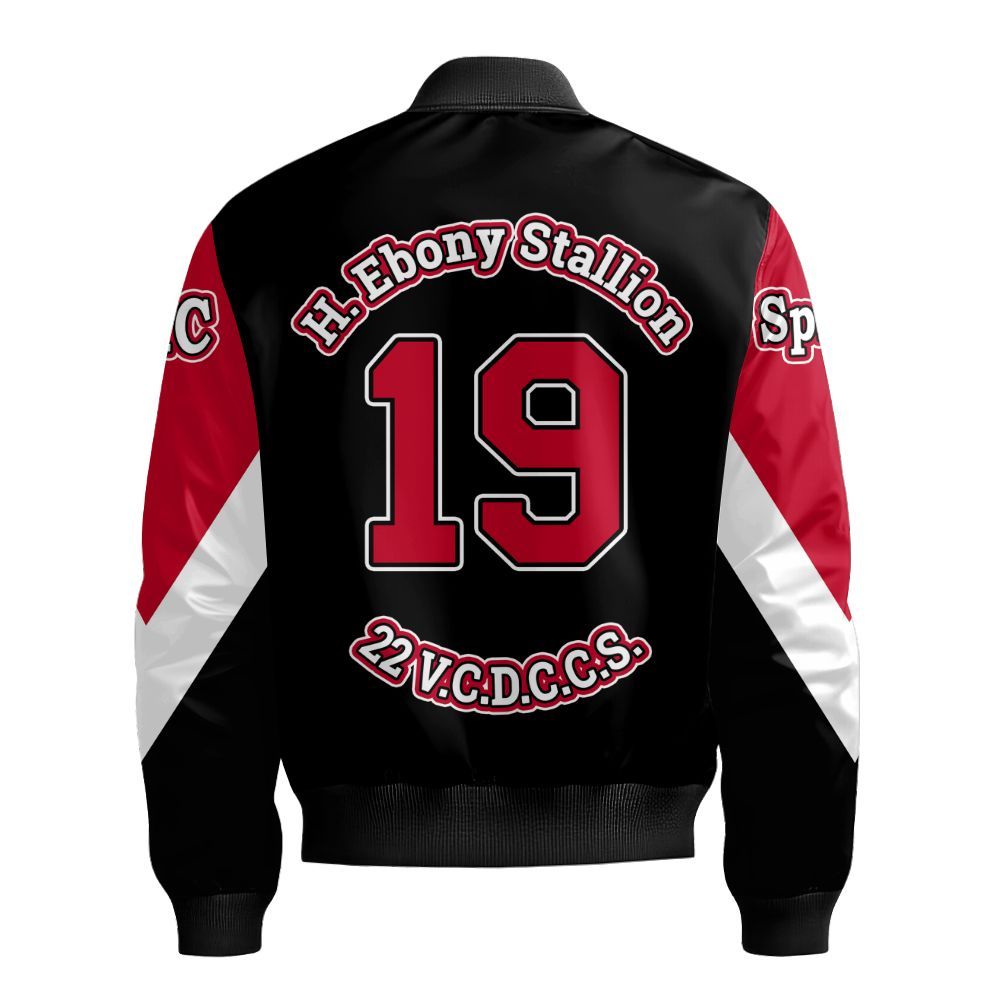 Ireishprint Delta Sigma Theta Custom Chapter Varsity Jacket, Personalized Triangle Delta Black 1914 Sorority Bomber Jacket