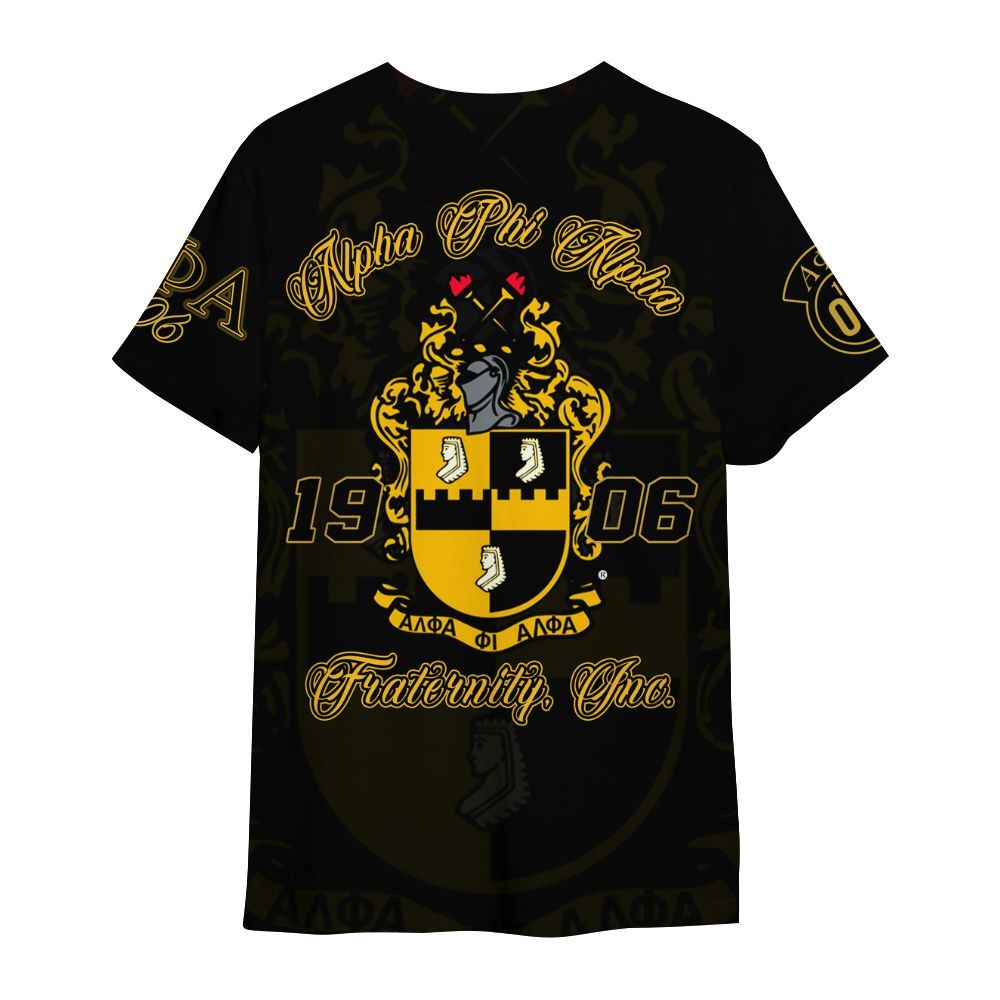 Ireishprint ΑΦΑ Shirt, Gold Mind History ΑΦΑ Fraternity Founder Since 1906 Fraternity Shirt