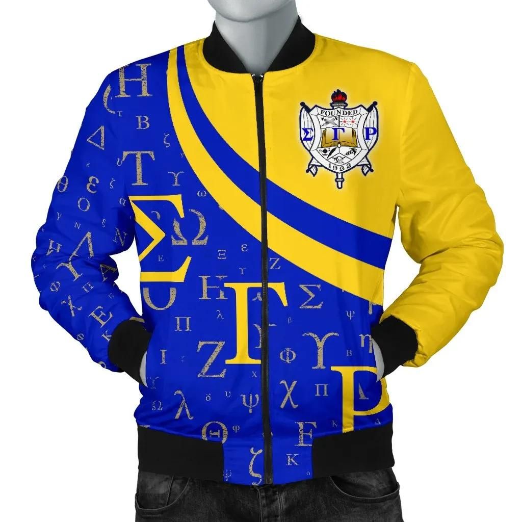African Men's Bomber Jacket  - Sigma Gamma Rho- BN18