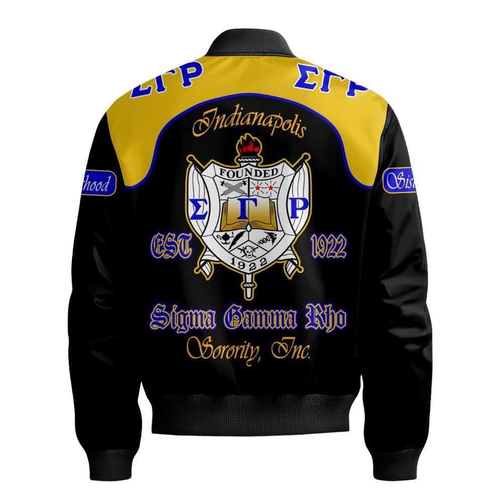 Ireishprint Sigma Gamma Rho Polo Shirt, Indianapolis Sigma Gamma Rho Polo Shirt Sigma Gamma Rho Sorority Bomber Jacket