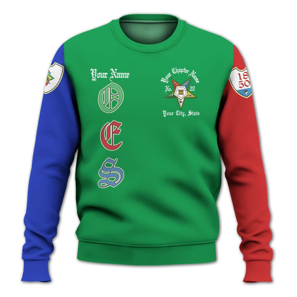 Ireishprint OES Custom Legacy Shirt, Martha Pentagon Sisters Order Of The Eastern Star OES Sweatshirt