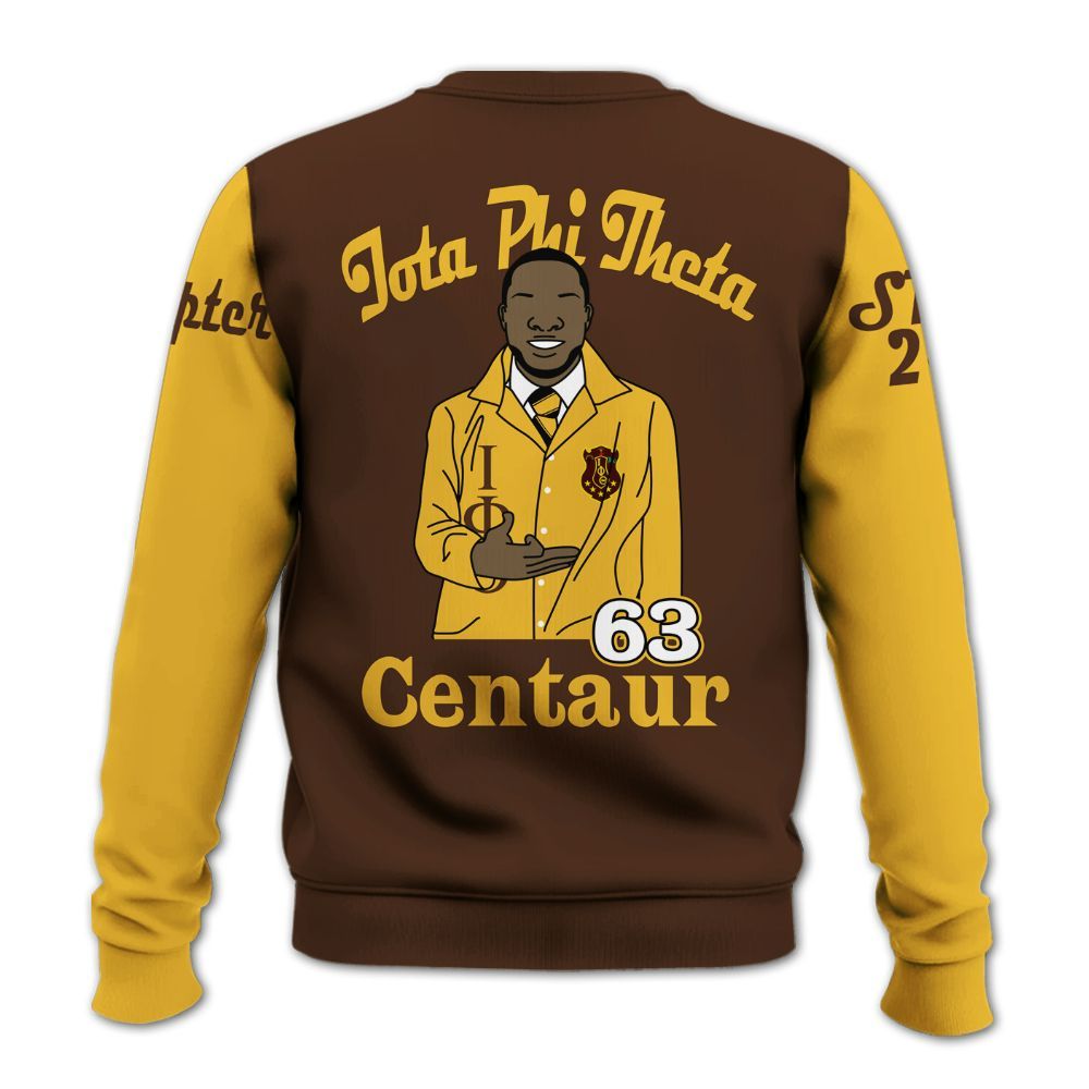 Ireishprint Iota Phi Theta Custom Chapter Shirt, Personalized Charcoal Brown Shirt Iota Phi Theta 1963 Fraternity Sweatshirt