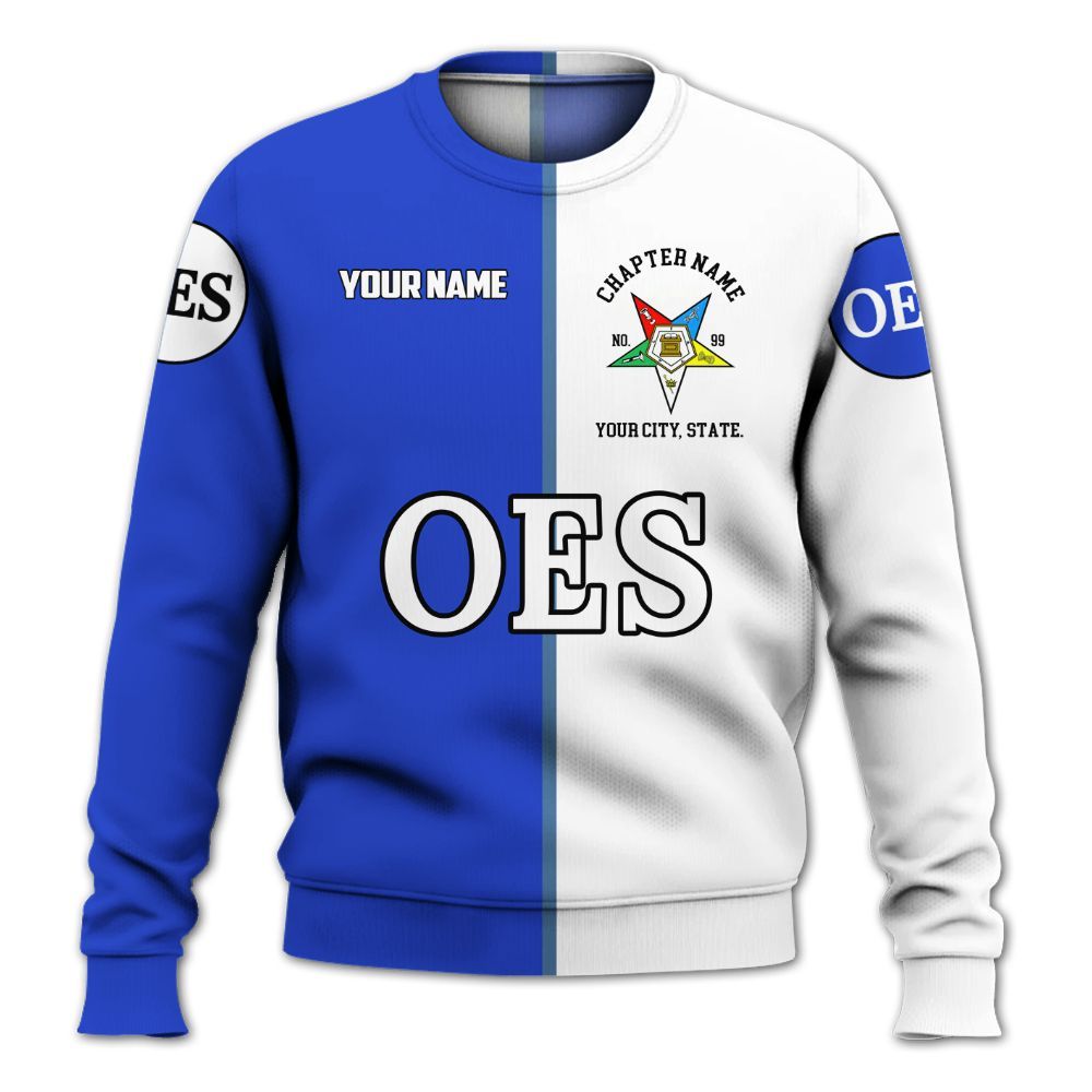 Ireishprint OES Custom Legacy Shirt, Blue Circle Legacy Style Order Of The Eastern Star OES Sweatshirt