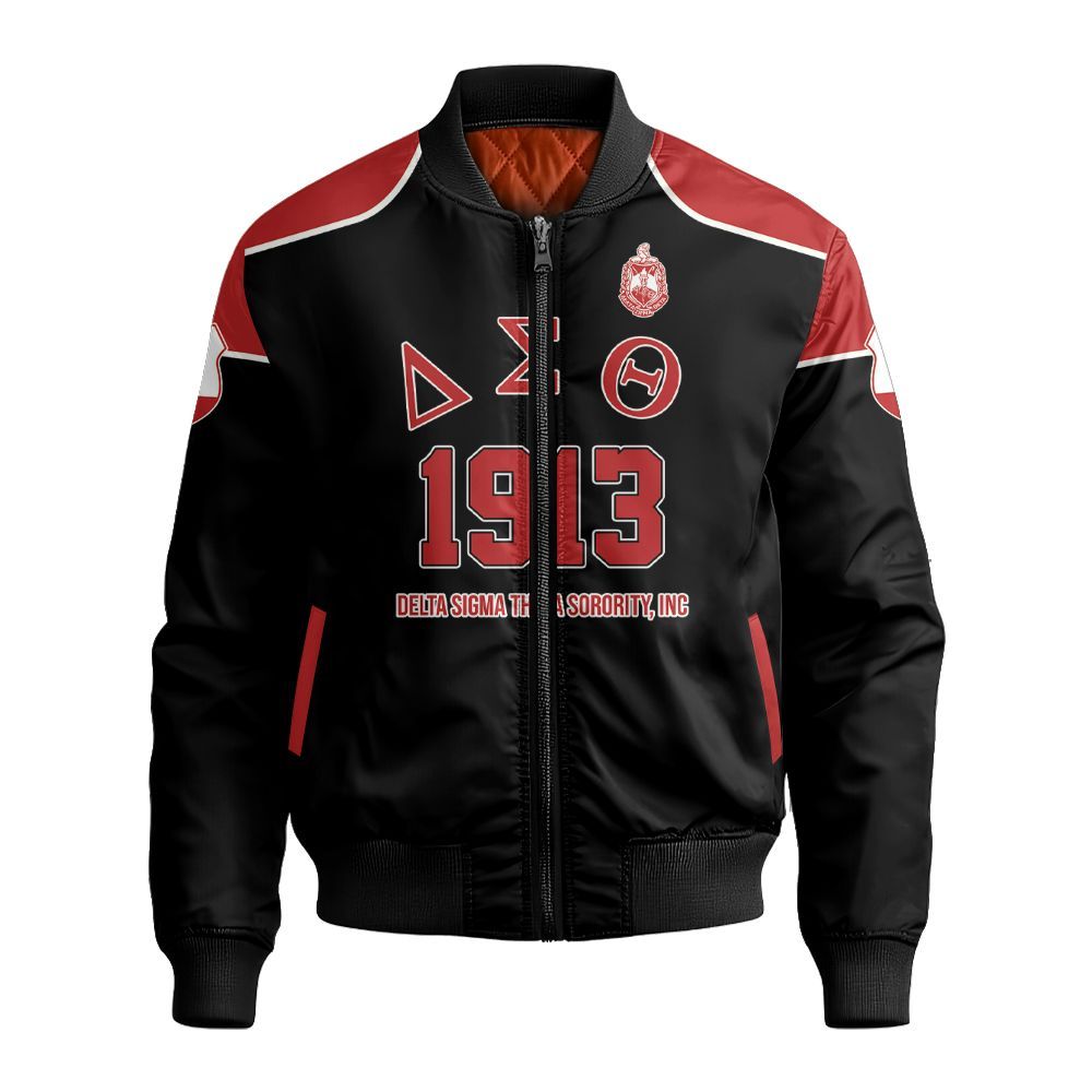Ireishprint Delta Sigma Theta Crop Shirt, Since 1913 Delta Sigma Theta Elephant Sorority Bomber Jacket