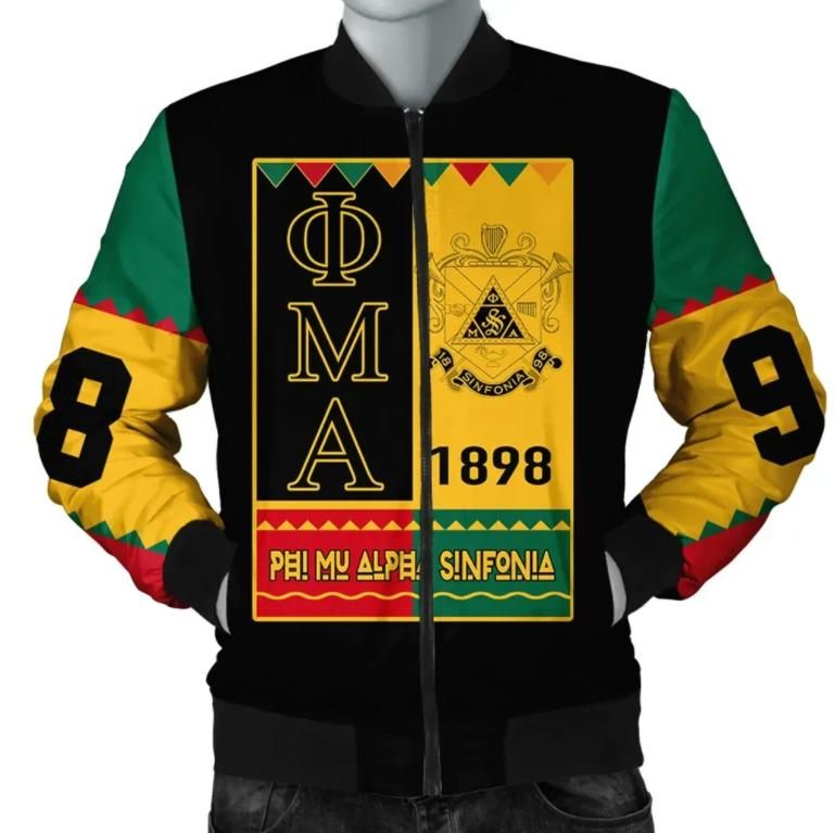 Africa Zone Jacket - Phi Mu Alpha Sinfonia Black History Month Bomber Jacket