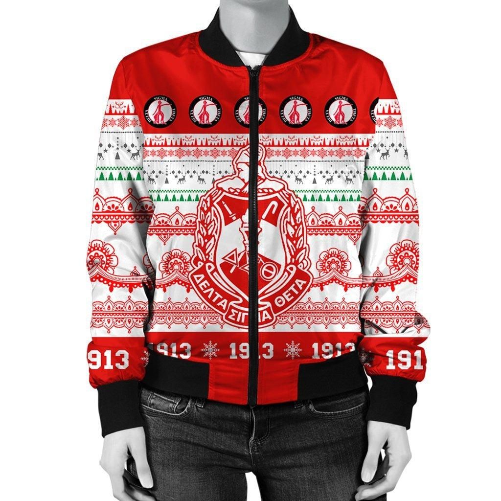 Delta Sigma Theta Xmas Establish Year Bomber Jacket
