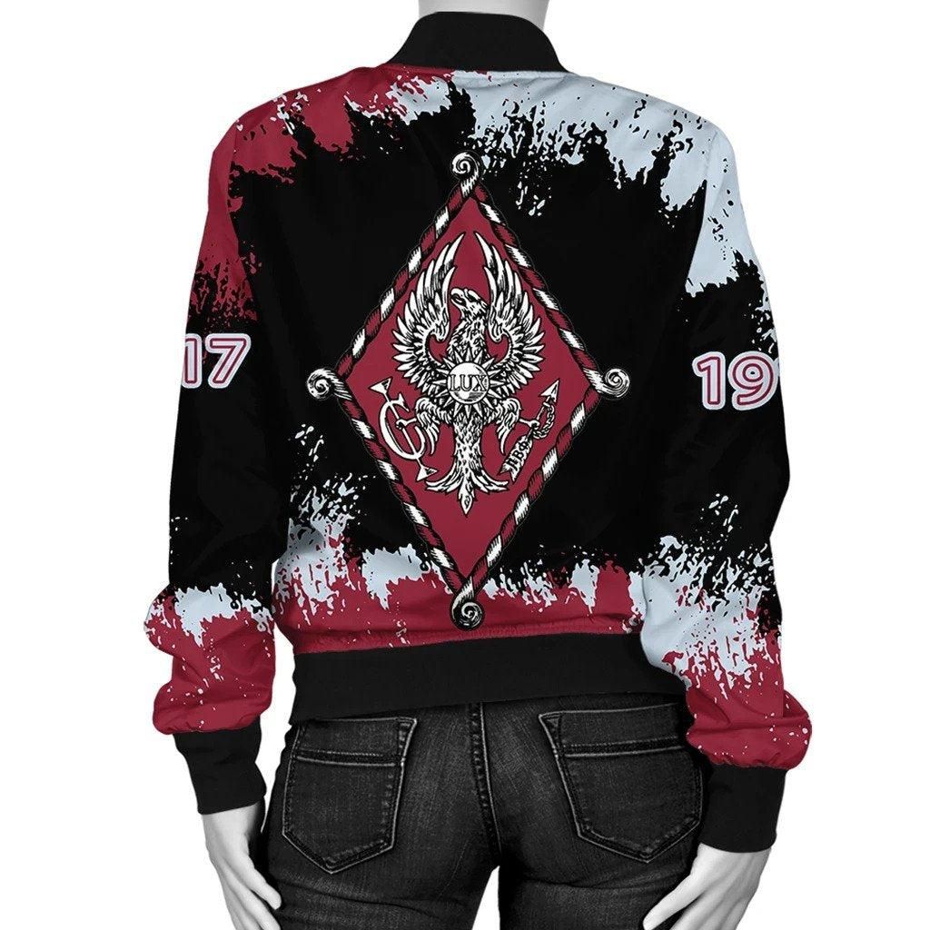 Pi Beta Phi Face Style Bomber Jacket RLT8