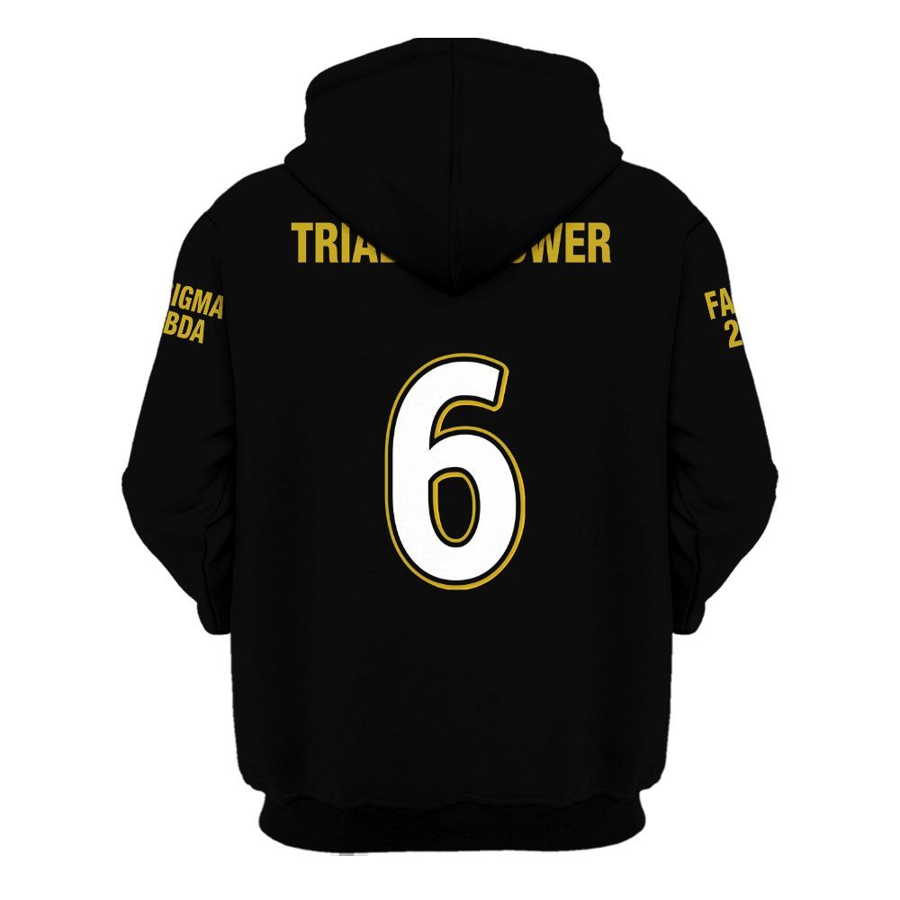 Ireishprint ΑΦΑ Custom Probate Line Shirt, Black ΑΦΑ Lettered 1906 Fraternity Hoodie