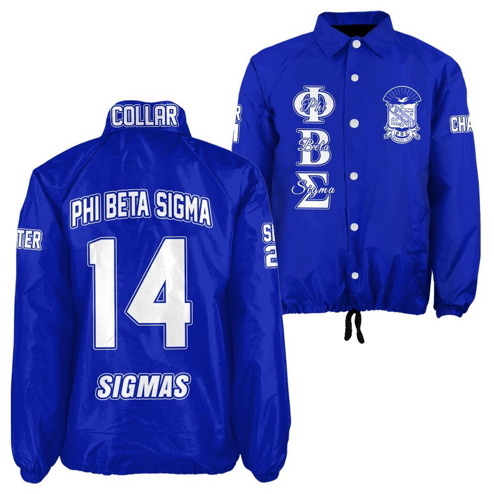 Ireishprint ΦΒΣ Custom Line Crossing Jacket, Personalized Royal Blue Line Jacket 1914 Fraternity Crossing Jacket
