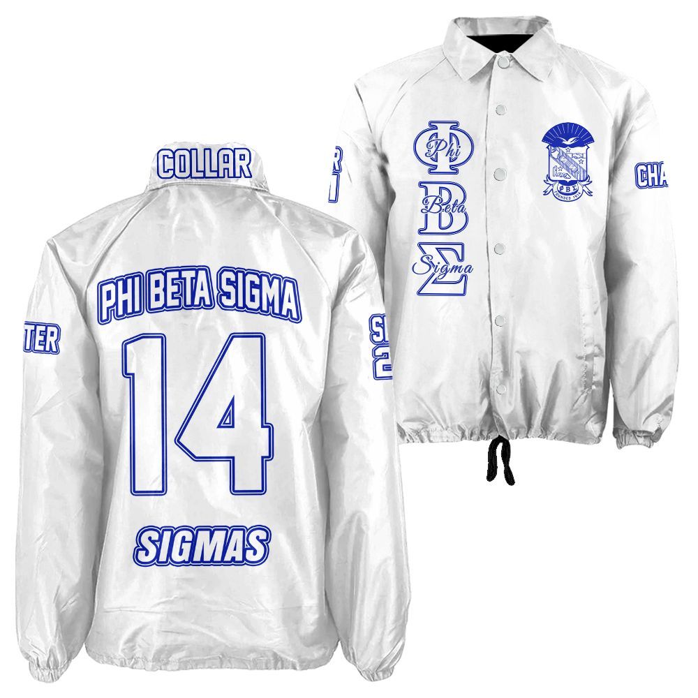 Ireishprint ΦΒΣ Custom Line Crossing Jacket, Personalized White Line Jacket 1914 Fraternity Crossing Jacket