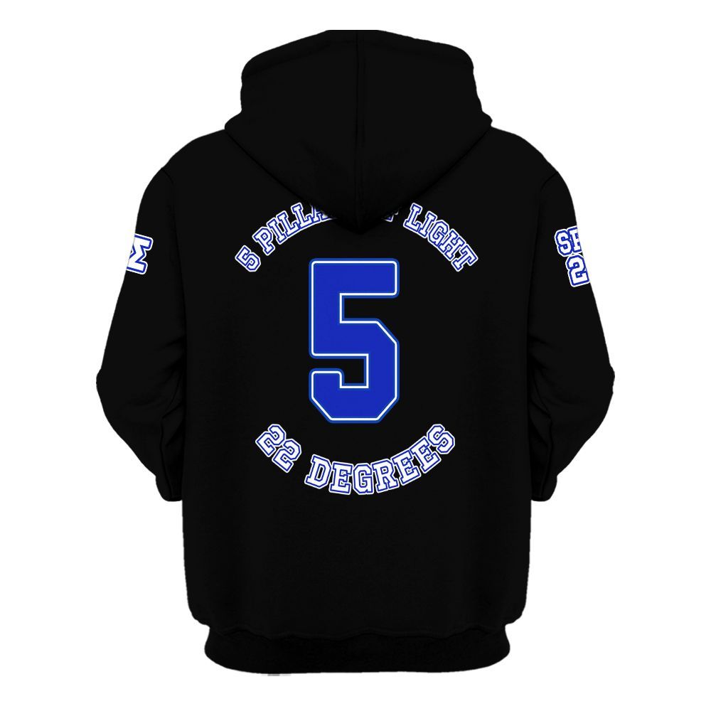 Ireishprint ΦΒΣ Custom Chapter Shirt, Personalized Circle Black Duo Sigma 1914 Fraternity Hoodie