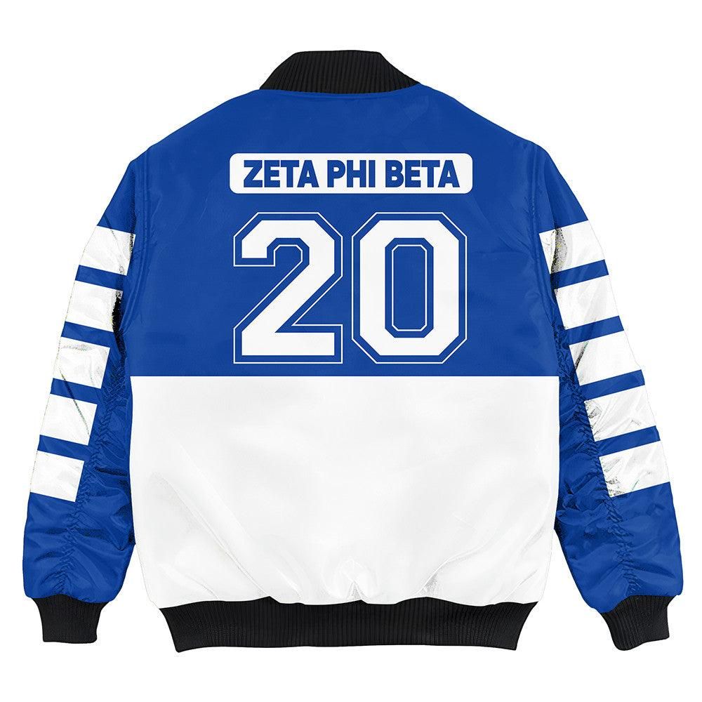 Zeta Phi Beta Sporty Premium Bomber Jacket